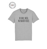 Ministerie van Unieke Zaken T-shirt 'Ik wil nog ni naar huis' - grijs
