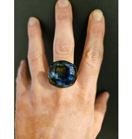 Ring in keramiek - multi blauw