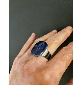 Ring in keramiek - donkerblauw