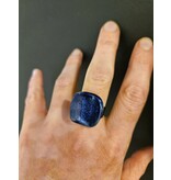 Ring in keramiek - donkerblauw