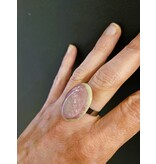 Ring in keramiek - rose zand