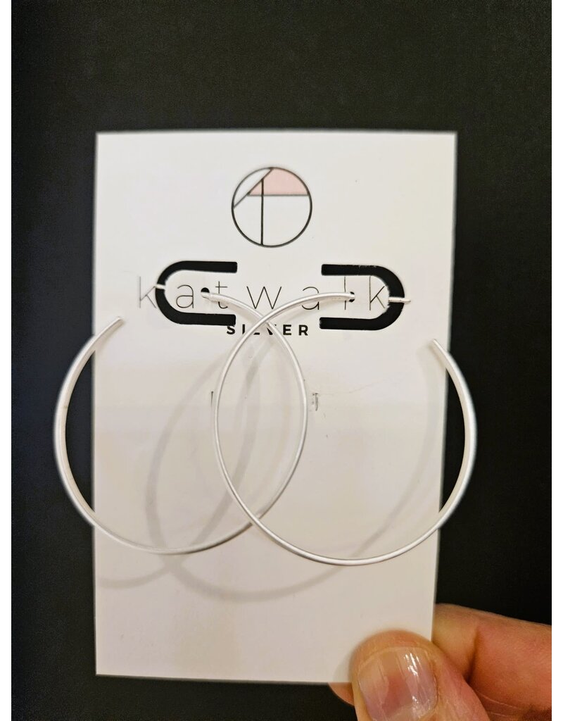 Katwalk Zilver Zilver oorsteker-ringen ø 35mm