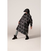 Rainkiss Rain Poncho - Black polka