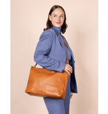 O MY BAG Olivia Cognac Stromboli Leather