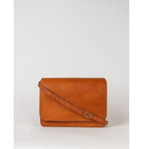 O MY BAG Audrey Cognac Classic Leather - Checkered Strap