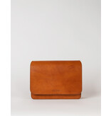 O MY BAG Audrey Cognac Classic Leather - Checkered Strap