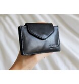 O MY BAG Harmonica Wallet Black Classic Leather