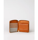 O MY BAG Sonny Square Wallet - Cognac Stromboli Leather