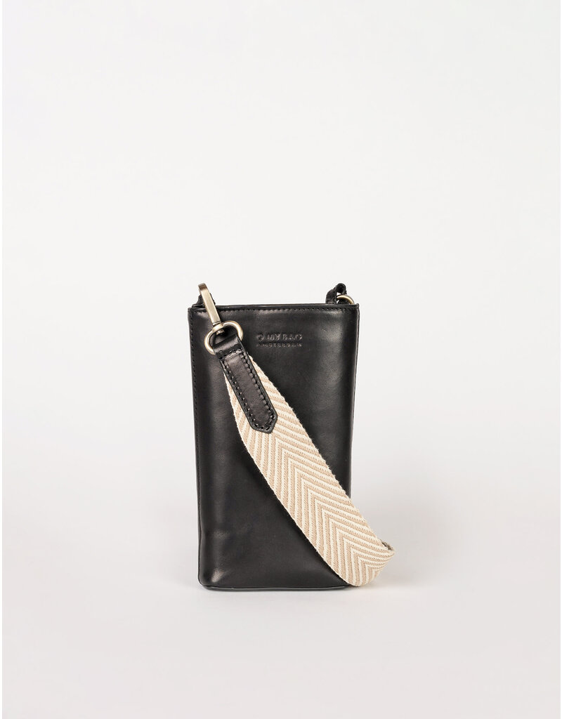 O MY BAG Charlie Phone Bag - Black Classic Leather