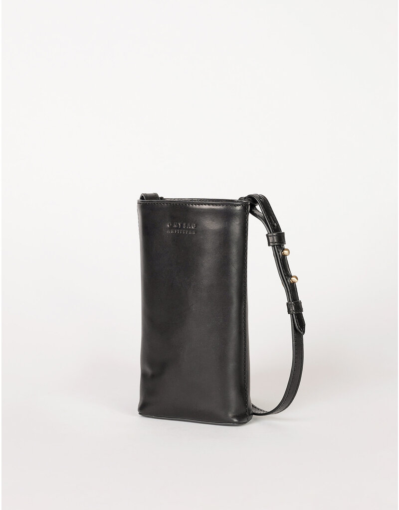 O MY BAG Charlie Phone Bag - Black Classic Leather