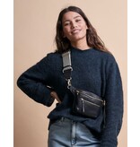 O MY BAG Beck's Bum Bag Black Stromboli Leather - Checkered
