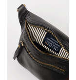 O MY BAG Beck's Bum Bag Black Stromboli Leather - Checkered