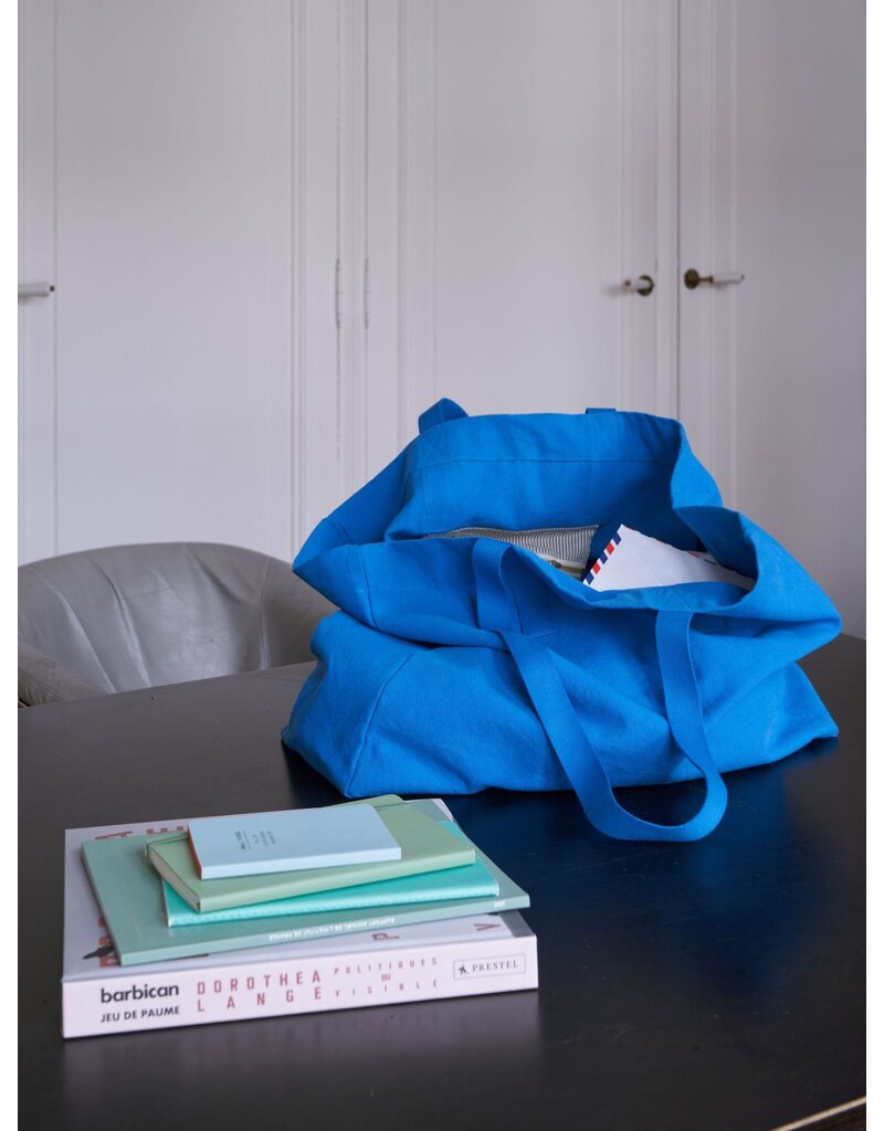 La cerise sur le gateau Shopping bag Iona Blue Mecano