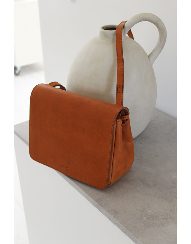 O MY BAG Schoudertas - The Lucy Cognac Classic Leather