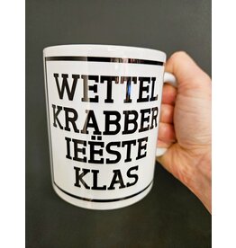 Urban Merch Mok 'Wettelkrabber ieëste klas'