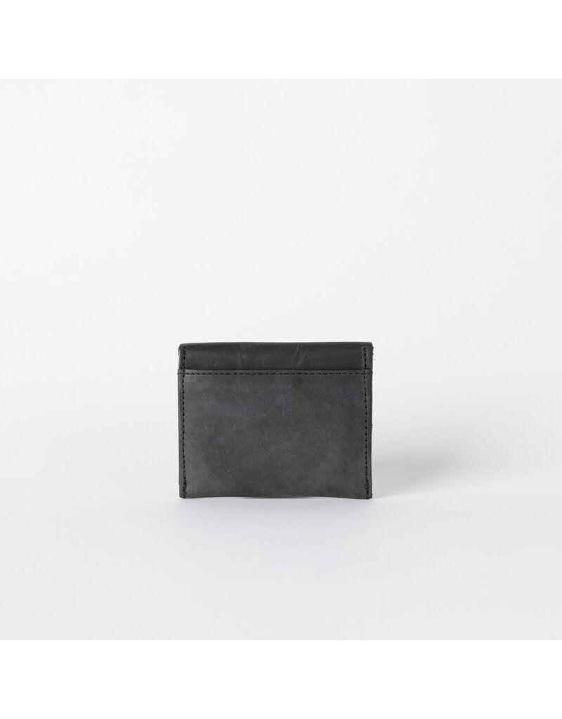O MY BAG Cardholder Black Hunter Leather