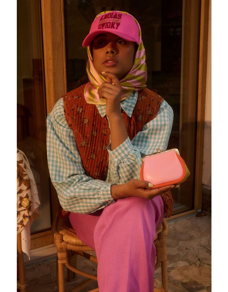 The Sticky Sis Club The Sticky Sis Club - Portemonnee Il Sole - dolce pink + arancia orange
