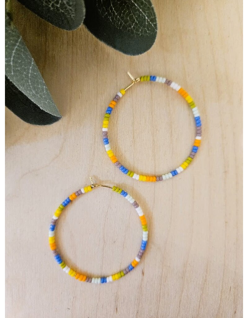 Adelina Tiny hoops 40 mm - Multicolor sunshine
