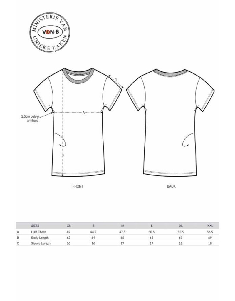 Ministerie van Unieke Zaken T-shirt dames 'Sjoeke' - vintage white