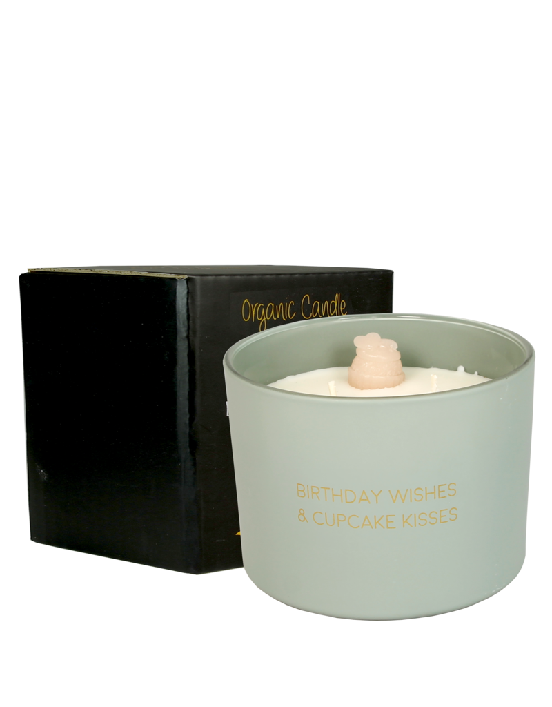 My Flame Lifestyle Geurkaars met 3 wieken - 'Birthday wishes & cupcake kisses'