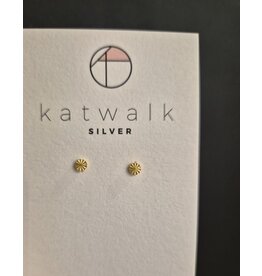Katwalk Zilver Verguld zilver oorstekers - fonkel