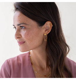 a beautiful story Halsketting -  Dawn Carnelian Rose Quartz gold plated