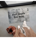 Mad about mats Mat 'Bettie' -Scraper 50 x 75cm  'Cool people live here'