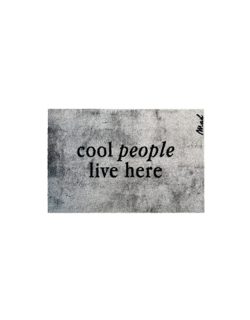 Mad about mats Mat 'Bettie' -Scraper 50 x 75cm  'Cool people live here'