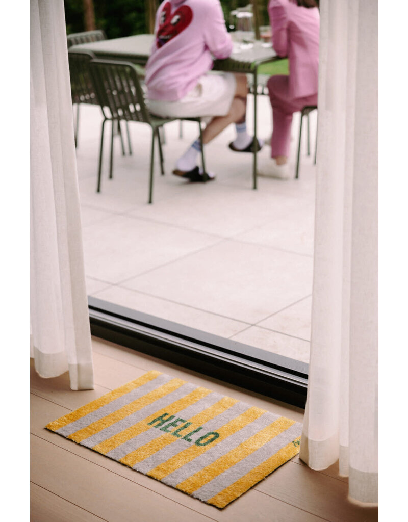 Mad about mats Mat 'Delia' - Touch - 50 x 75 cm 'Hello' - striped