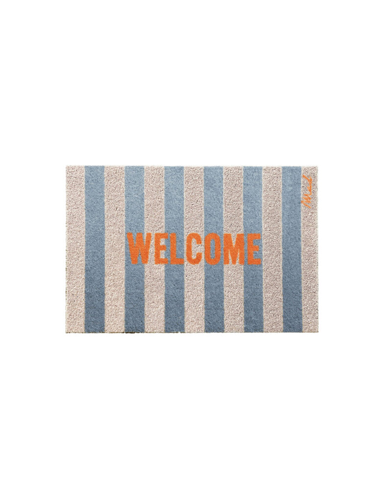 Mad about mats Mat - 'DORA' - Scraper 50 x 75 cm  - 'Welcome'- striped