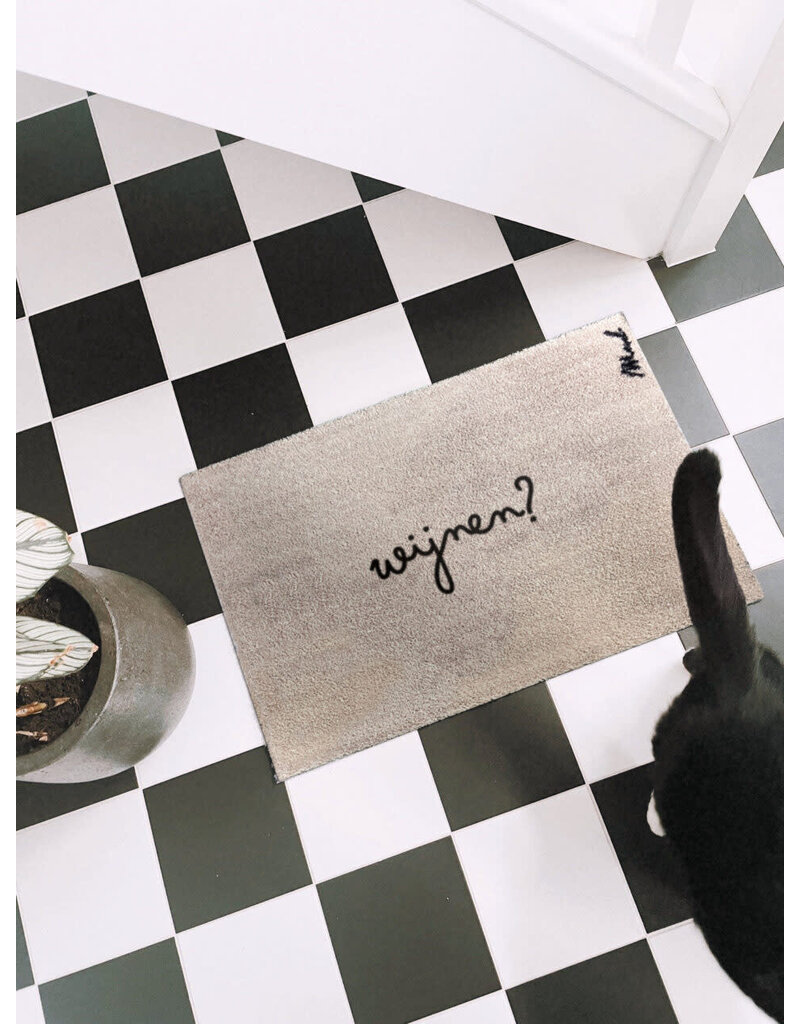 Mad about mats Mat 'Vienna' touch 50 x 75 cm 'Wijnen?'