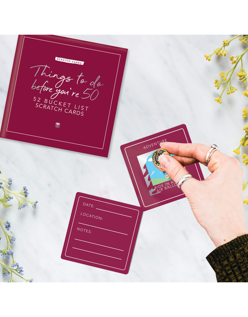 Gift Republic Bucket list scratch cards -  Things to do before you're 50