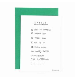 STUDIOFLASH Kaart ‘Daddy multiple choice'