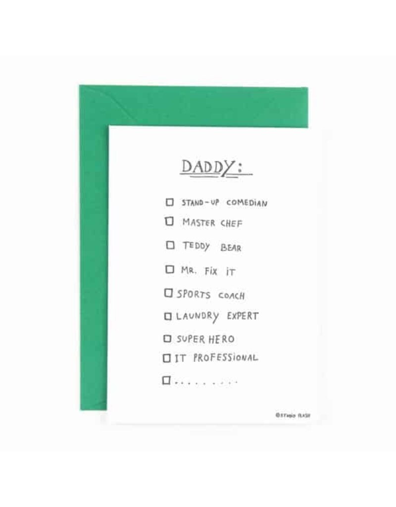 STUDIOFLASH Kaart ‘Daddy multiple choice'