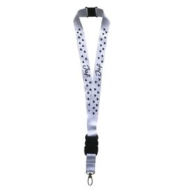 Sproetiz Key-cord 'Juf' - wit