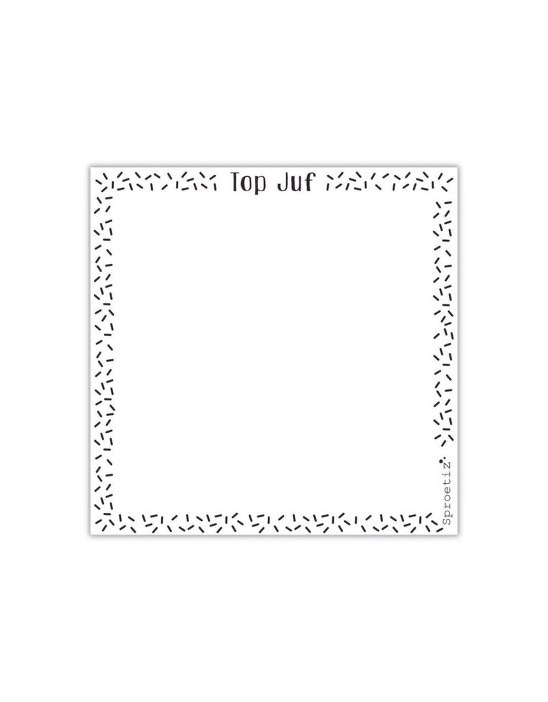 Sproetiz Notitieblok 'Top Juf'