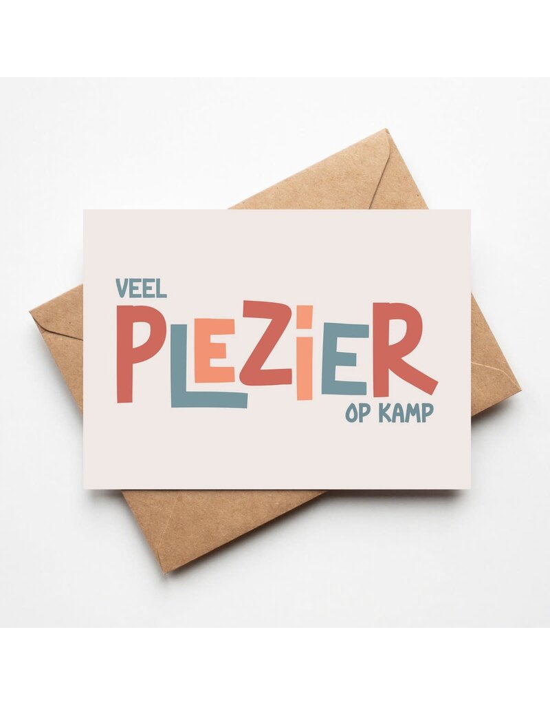 Buro Allure Wenskaart 'Veel plezier op kamp'