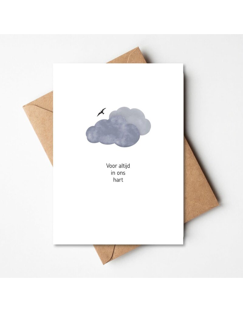 Buro Allure Wenskaart 'Voor altijd in ons hart'