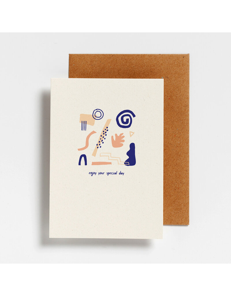 Hello August Wenskaart Hello August - 'Enjoy your special day'