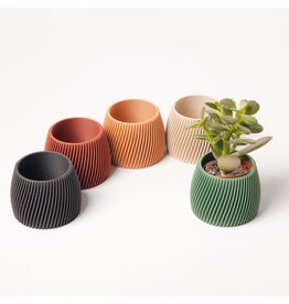 Copo Design Kleine bloempot in 3D print - hout en maïszetmeel - groen