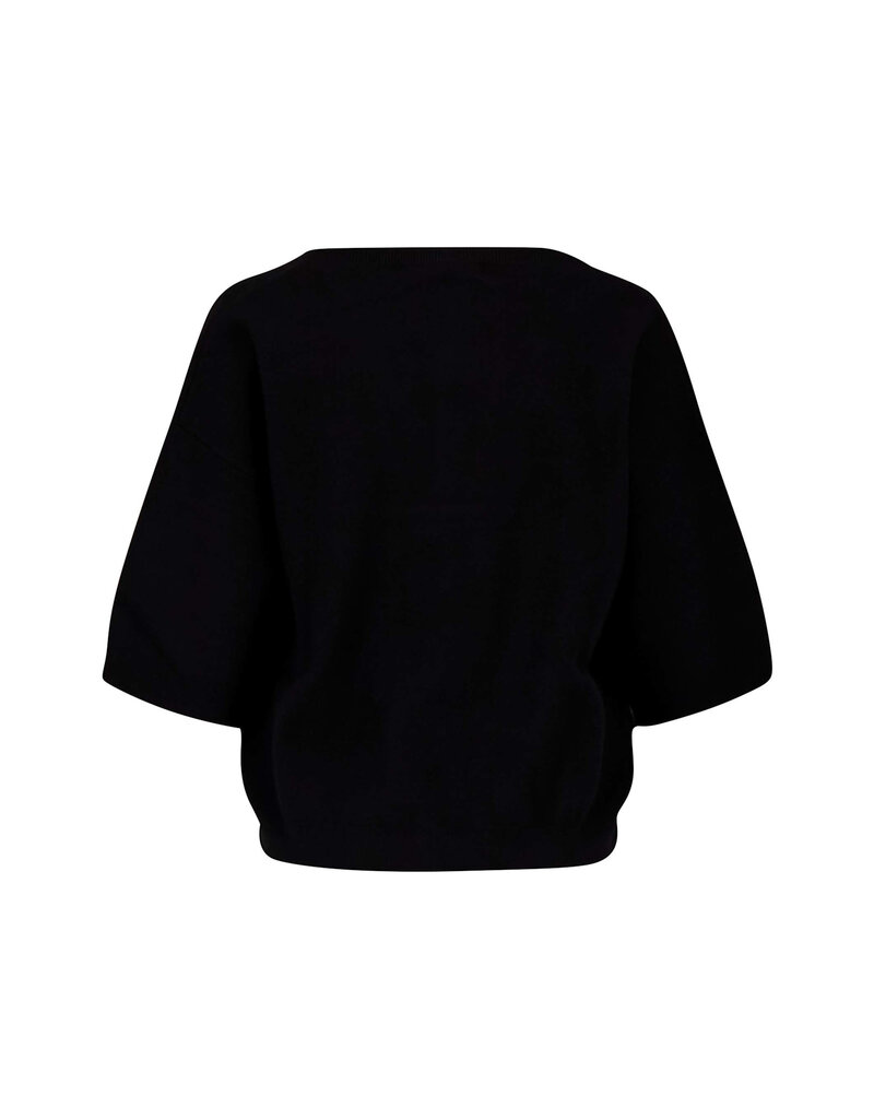 Zusss Fijn gebreid vestje zwart