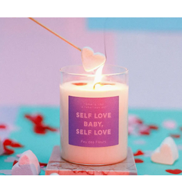 Feu des Fleurs Geurkaars in glas 'Self love baby, self love' - 160g
