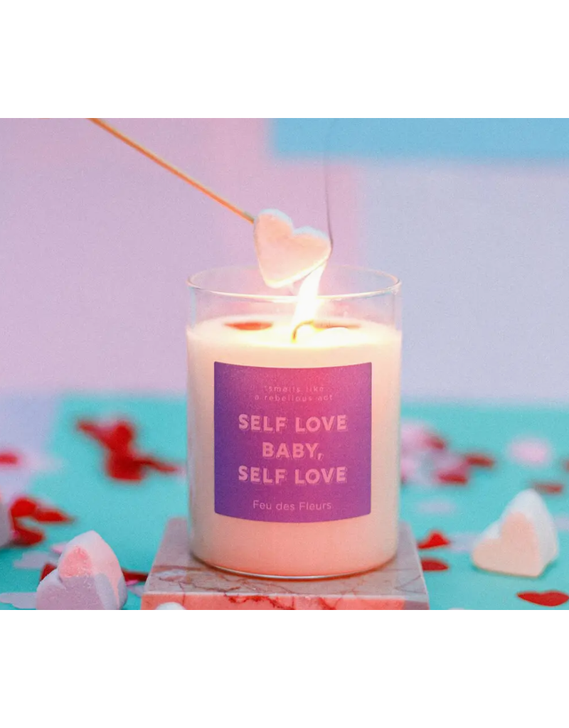 Feu des Fleurs Geurkaars in glas 'Self love baby, self love' - 160g