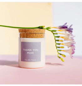 Feu des Fleurs Geurkaarsje in glas 'Thank you mom' - 50g