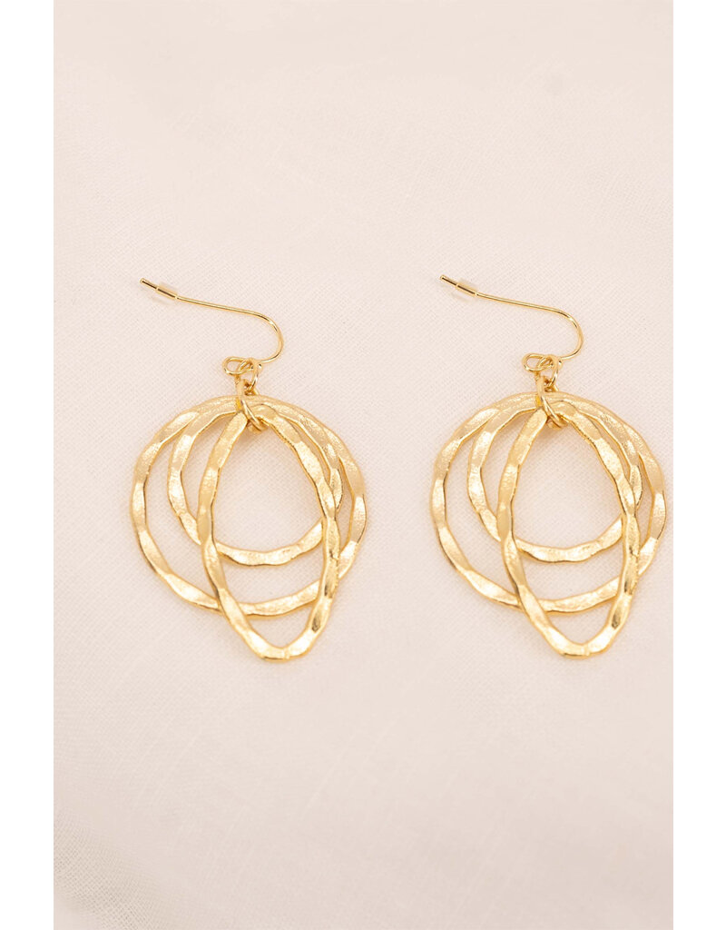 Zusss Oorhangers met rondjes - goud