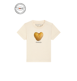Ministerie van Unieke Zaken T-shirt Baby 'Patatje' - natural raw