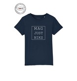 Ministerie van Unieke Zaken T-shirt kind - 'Mag just niks' - donkerblauw