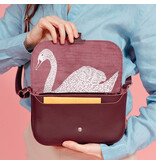 KEECIE Handtas - Wild swan - aubergine