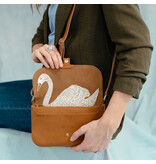 KEECIE Handtas - Wild swan - cognac used look
