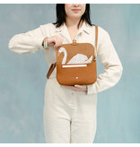 KEECIE Handtas - Wild swan - cognac used look